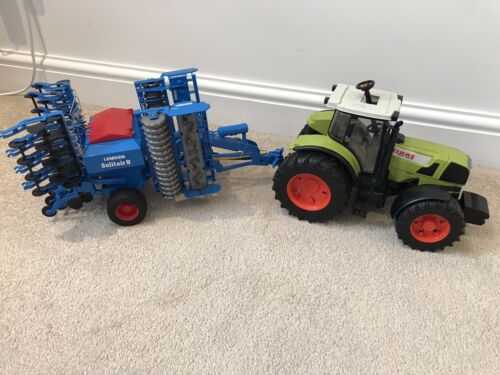 Bruder Tractor And Fertiliser Spreader