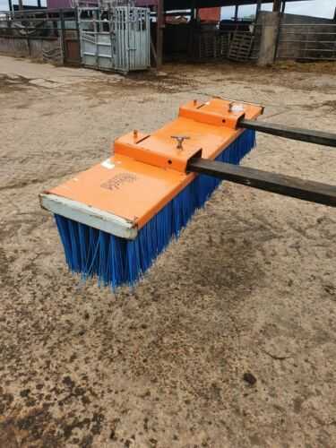 Yard Brush for Pallet Tines loader or tractor. Pallet tines. Yard brush.