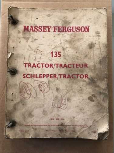 Massey Ferguson 135 Tractor Parts Manual Ex Dealers Copy MEGA BOOK, UK Genuine