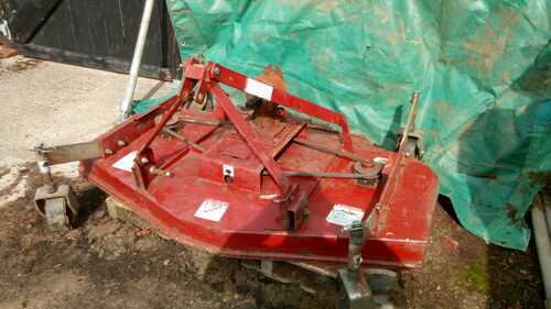 TRACTOR FACTORY FINISHING MOWER TOPPER 5ft Compact Tractor use. With PTO shaft.