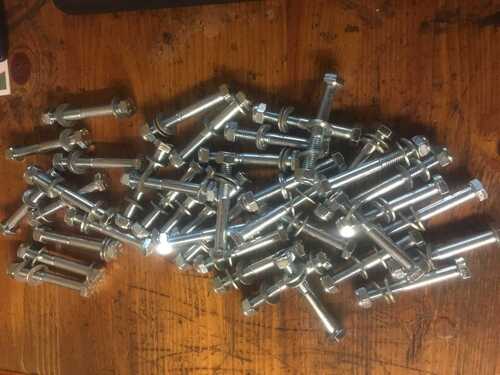 M8 x 50mm pto shaft shear bolts grass topper with nuts washers 8.8 grade x 40