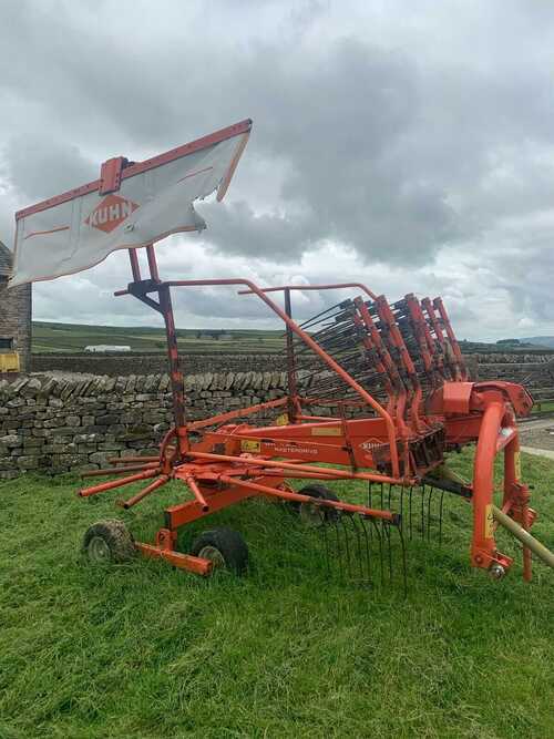 Kuhn GA4321 Single Rotor Rake, Rowing up machine, Grass, Tedder, Tractor, PTO