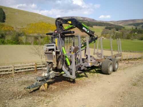 Botex XL PRO 12 Ton Forestry.  Tractor Timber Trailer. Firewood Processing. Farm