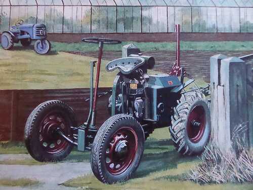 THE TRUSTY STEED SMALL TRACTOR VINTAGE PRINT COLOUR HIGH QUALITY RARE PRINT