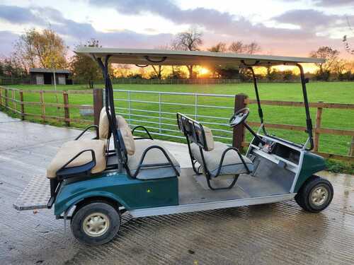 GOLF BUGGY CLUB CAR 6 SEATER , ELECTRIC .