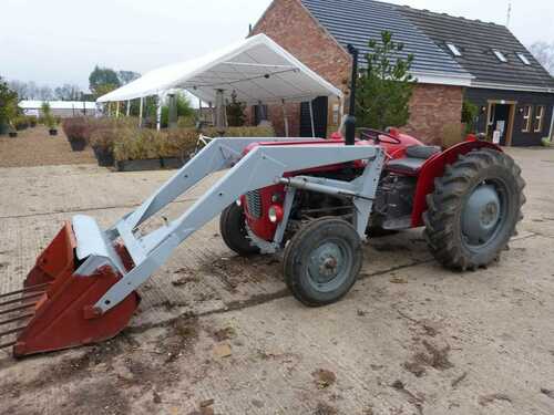 Front End Loader with bucket - forks and weight to fit Massey Ferguson 35