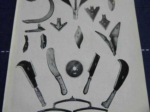 SNAKE BRAND FARMING TOOLS, A 1946 STYLISH ILLUSTRATED ADVERT 100% ORIG and VINTAGE