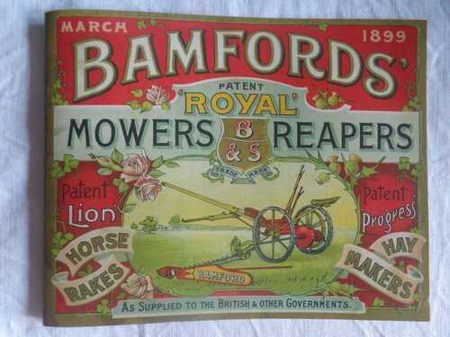 BAMFORDS REPRODUCTION BOOKLET - 1899 - MOWERS and REAPERS