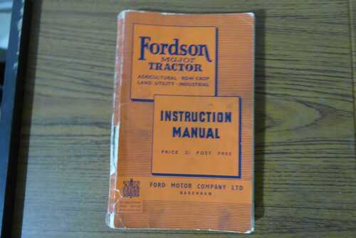 FORD/FORDSON MAJOR E27N TRACTOR MANUAL