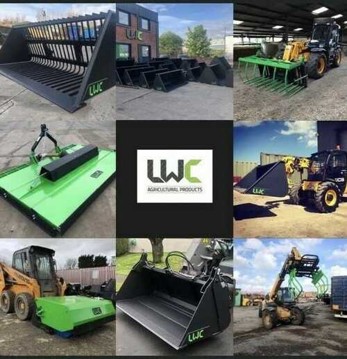 LWC Agri Attachments, Grab, Bucket, Road-brush, Bale Spike squeeze, Topper, Fork