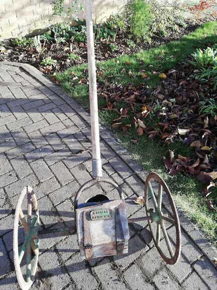 Early 20th Century Hand Pushed Seed Drill