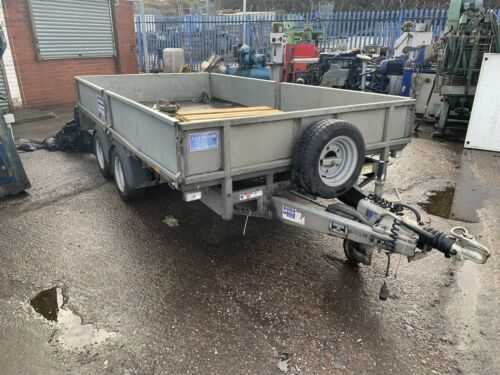 Ifor Williams LM126 Flat Trailer With Drop Sides.  Galvanised and Removable Ramps