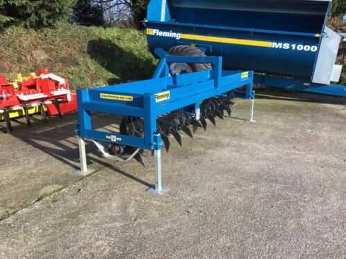 Fleming Grass Aerator Slitter 3m Tractor Mounted 2450 +vat