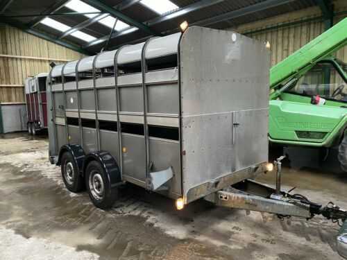 IFOR WILLIAMS TA510 12FT CATTLE TRAILER WITH SHEEP DECKS