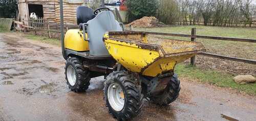 1 ton high tip dumper wacker Newson skip loader yellow