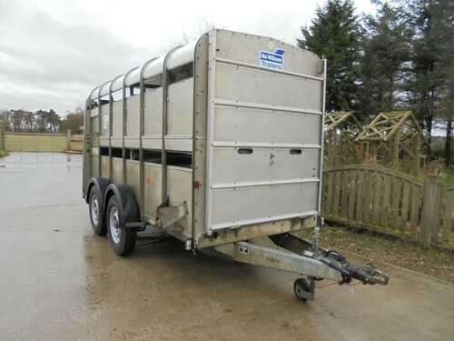 12' Ifor Williams Livestock Trailer, Sheep / Cow With Decks and Gates. IW TA5GHD