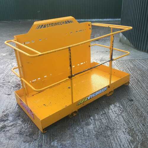 STRIMECH - 2 MAN SAFETY CAGE BASKET LIFTING PLATFORM - 6ft - VERY GOOD CONDITION