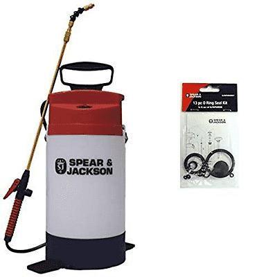 Spear and Jackson 5LPAPSWOOD Pressure Sprayer for Wood Stain, 5 liters, White, 5 0