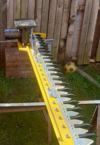 Digger hedge trimmer, Cutter, hydraulic Heavy Duty Finger Bar, large 1.85m