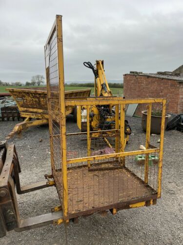 Man Cage. Man Basket. Fits On Pallet Forks.