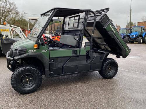 Kawasaki Mule Pro DX Diesel utility vehicle with cargo box