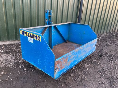 FLEMING TB4 TRACTOR TRANSPORT BOX 4FT TIPPING CARGO CARRIER SUIT COMPACT TRACTOR