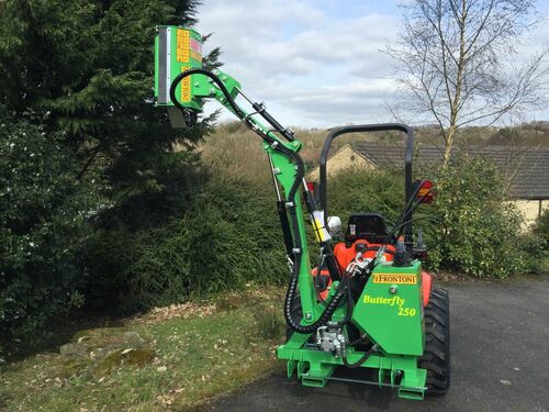 Hedge Cutter - reach / flail mower for tractors - Frontoni Butterfly 250