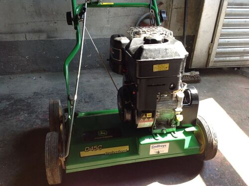 John Deere D45C lawn scarifier