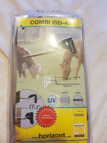 Pasture Fence Distance Insulator  Combi ISD-40  - 2 boxes -10 Piece each