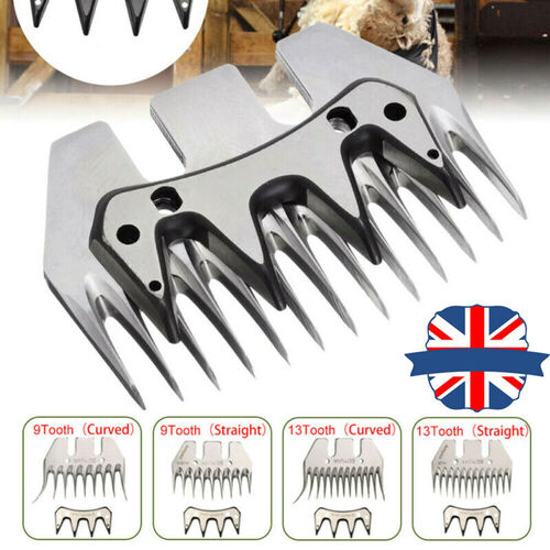 For Electric Sheep Goat Shearing Clipper Stainless Steel Straight Curved Blade