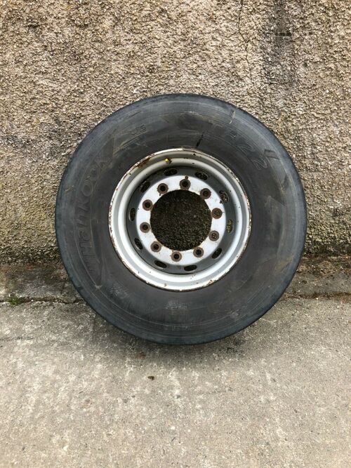 #B1180 Super single wheel and Hankook tyre 385/65R22.5 Dump trailer 10-stud